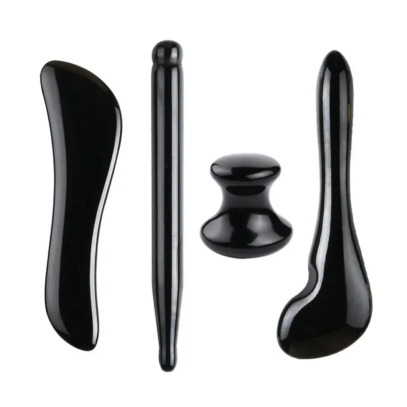 Zestaw kamieni Gua Sha i roller jadeitowy