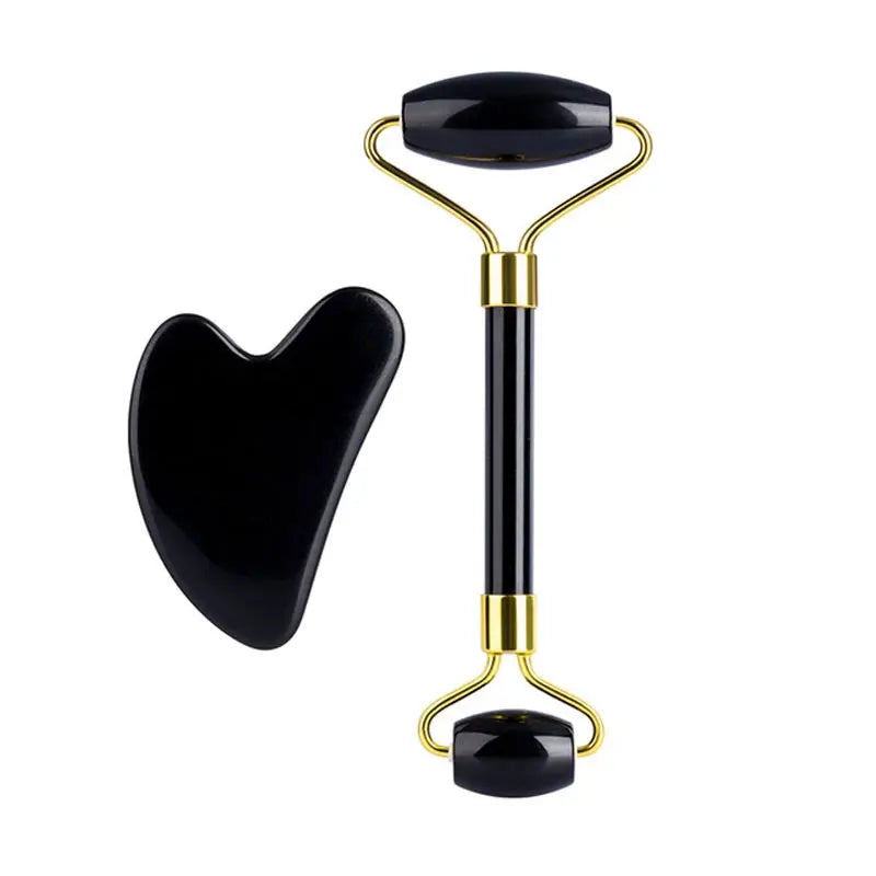 Zestaw kamieni Gua Sha i roller jadeitowy
