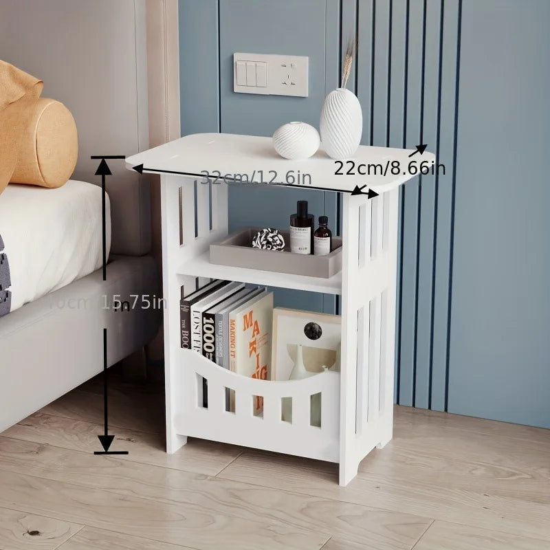 Drewniany stolik w stylu nordyckim – organizer