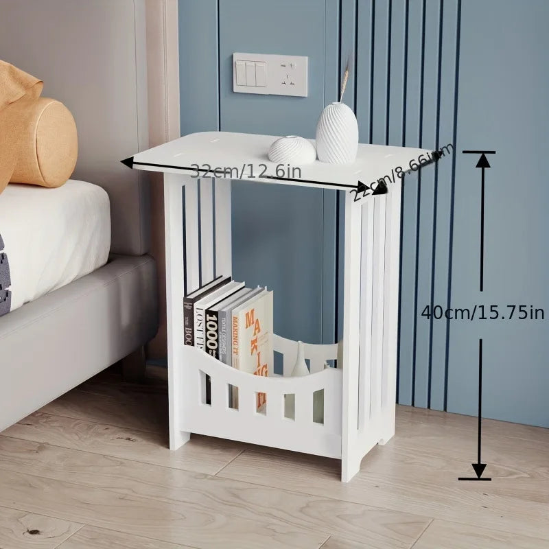 Drewniany stolik w stylu nordyckim – organizer