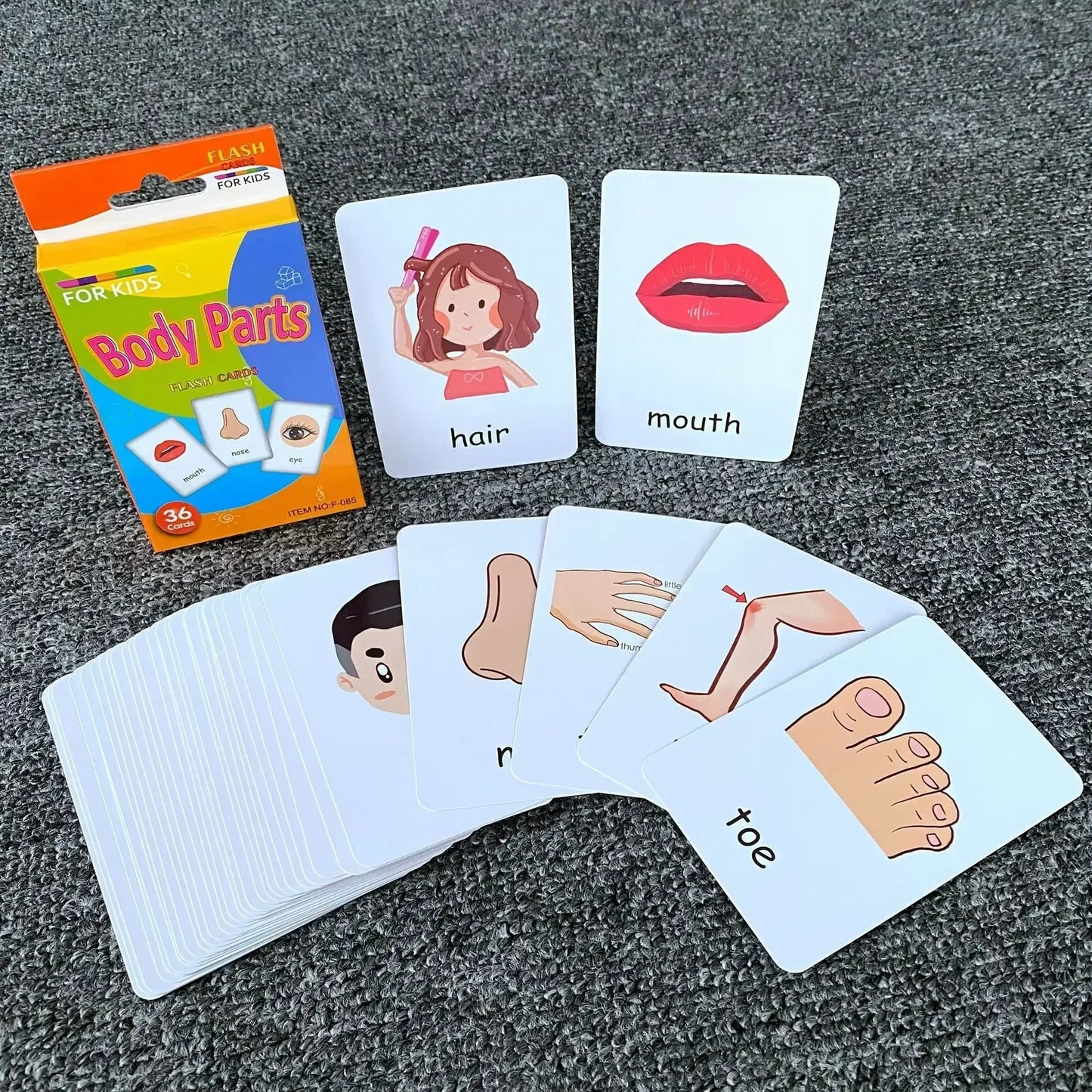 Karty edukacyjne dla dzieci 36 szt.