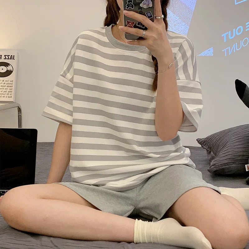 Letnia piżama damska oversize