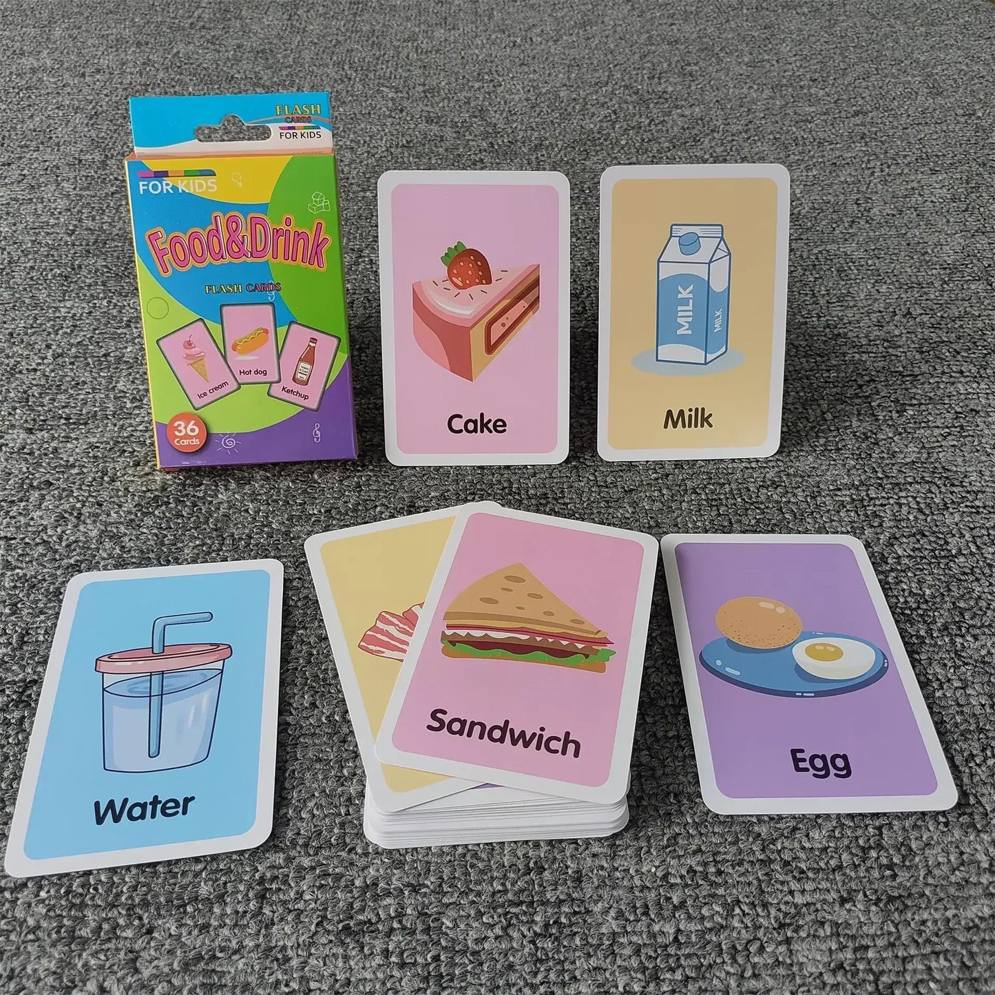Karty edukacyjne dla dzieci 36 szt.