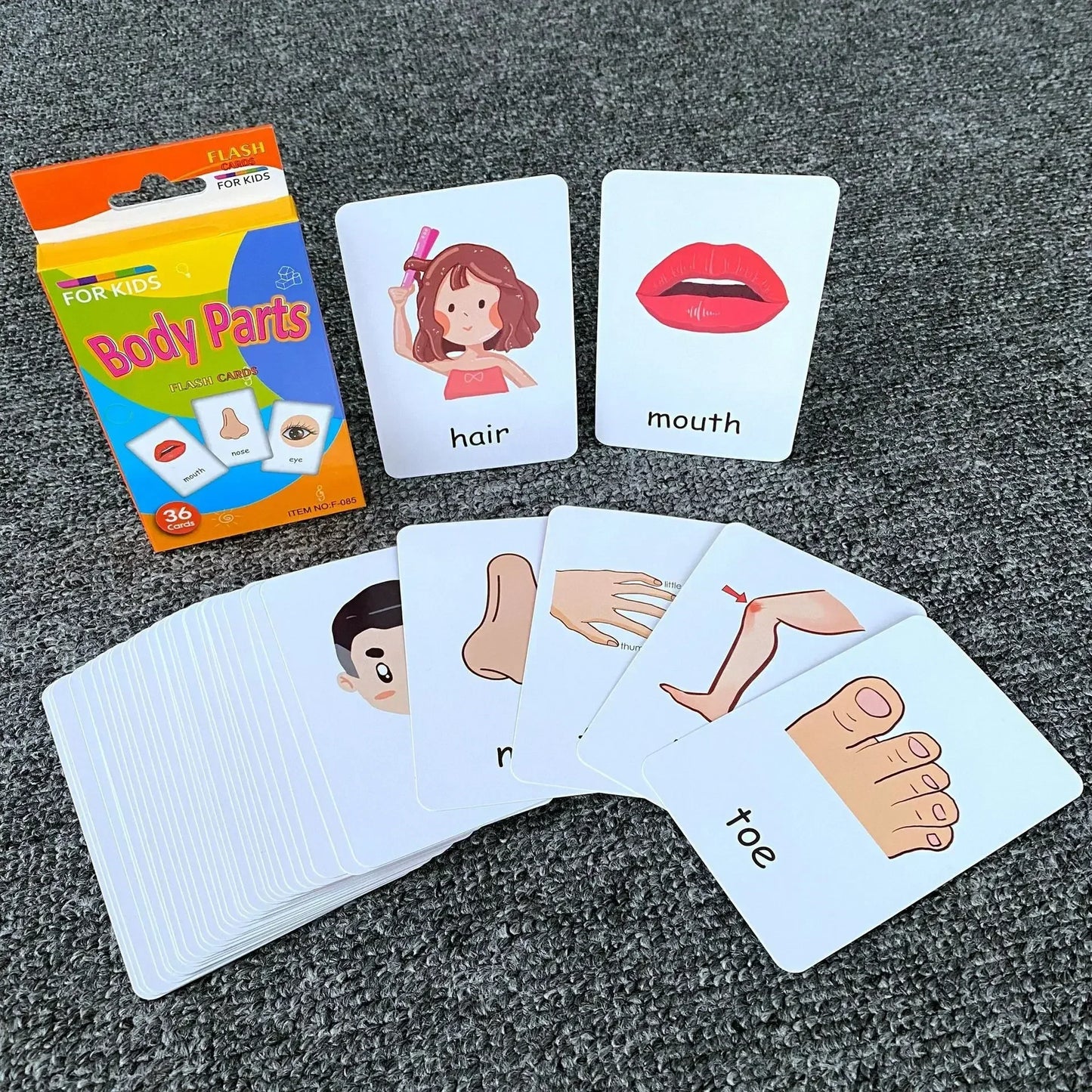 Karty edukacyjne dla dzieci 36 szt.