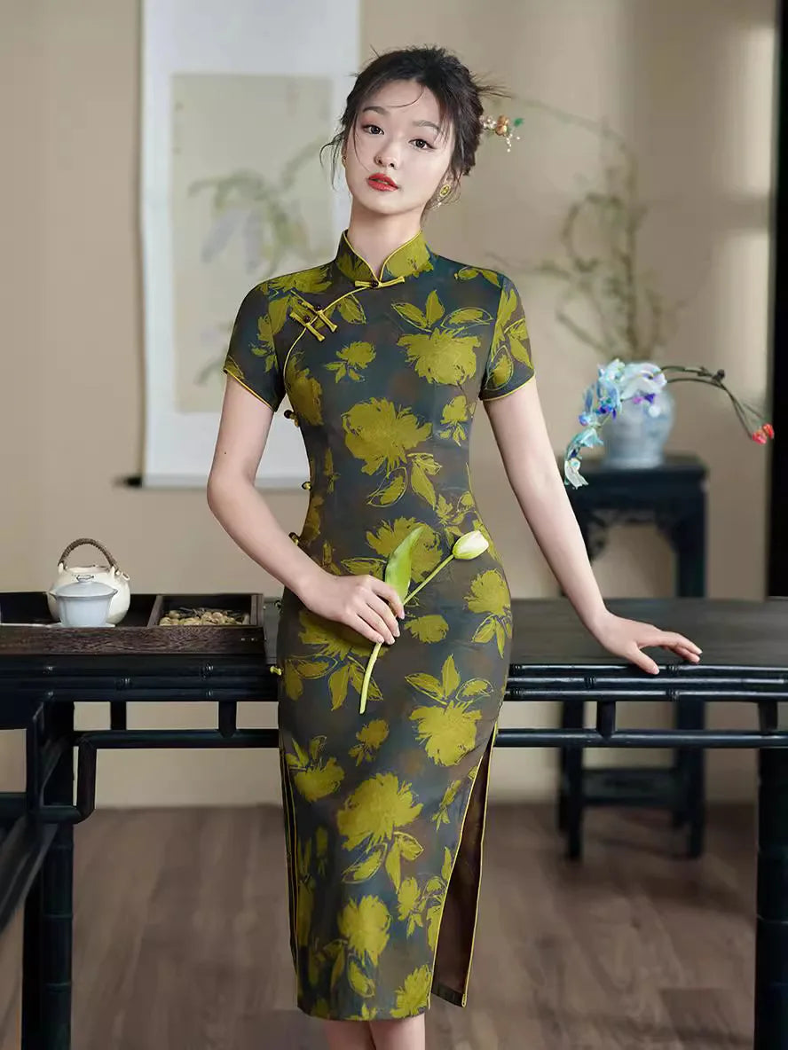 Letnia sukienka Qipao 2024