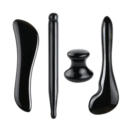 Zestaw kamieni Gua Sha i roller jadeitowy