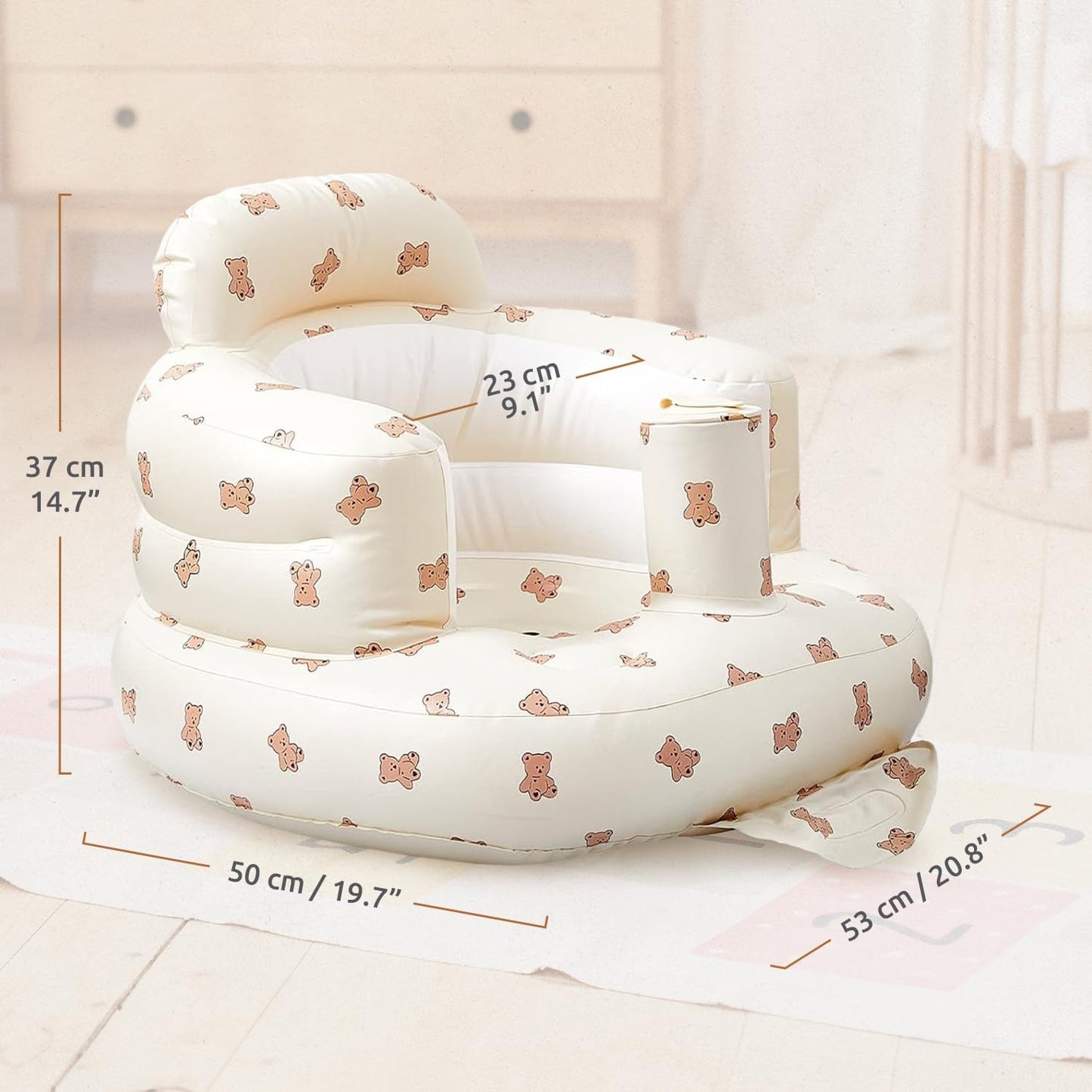 Nadmuchiwana sofa dla niemowląt